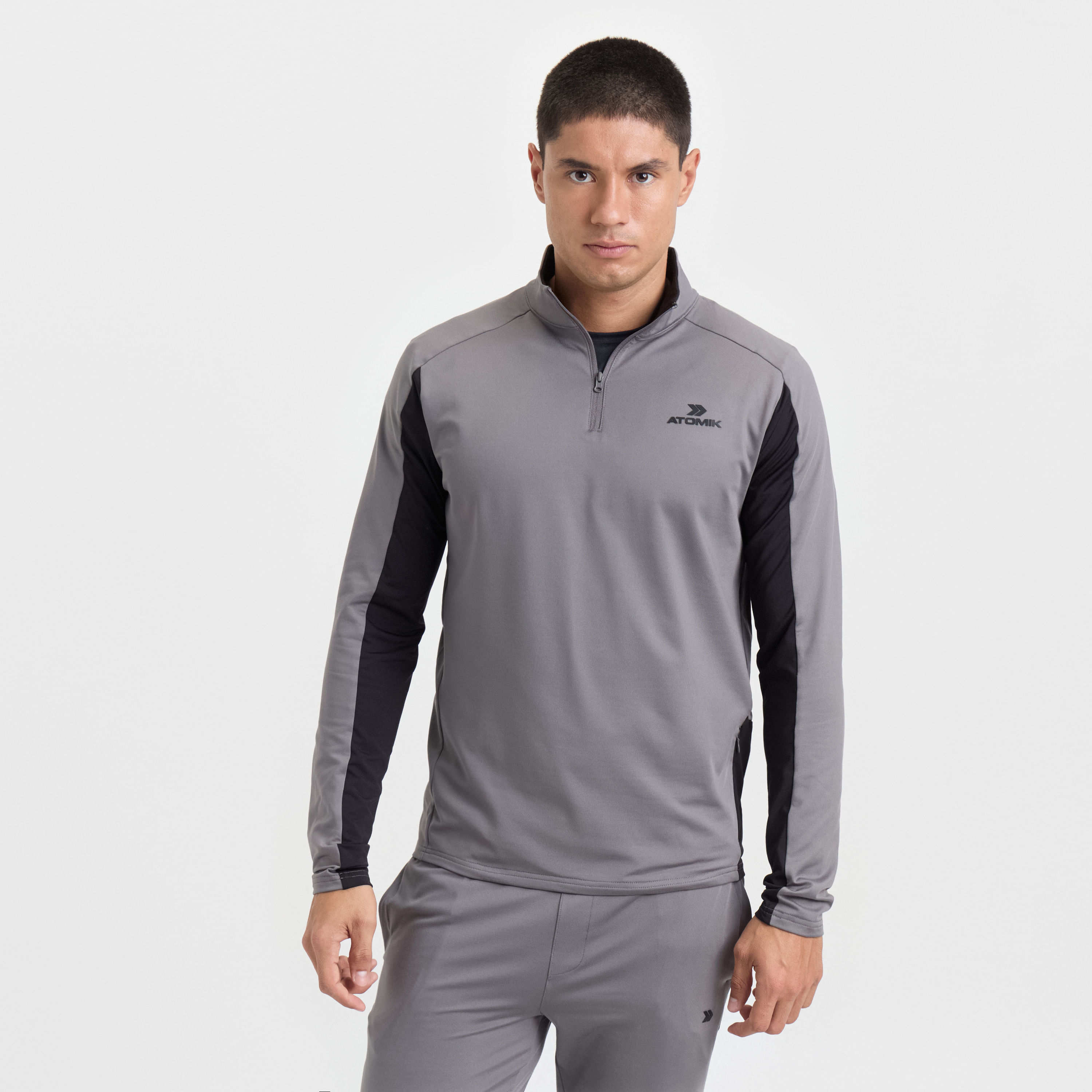 Soccer 1/2 zip knit Atomik